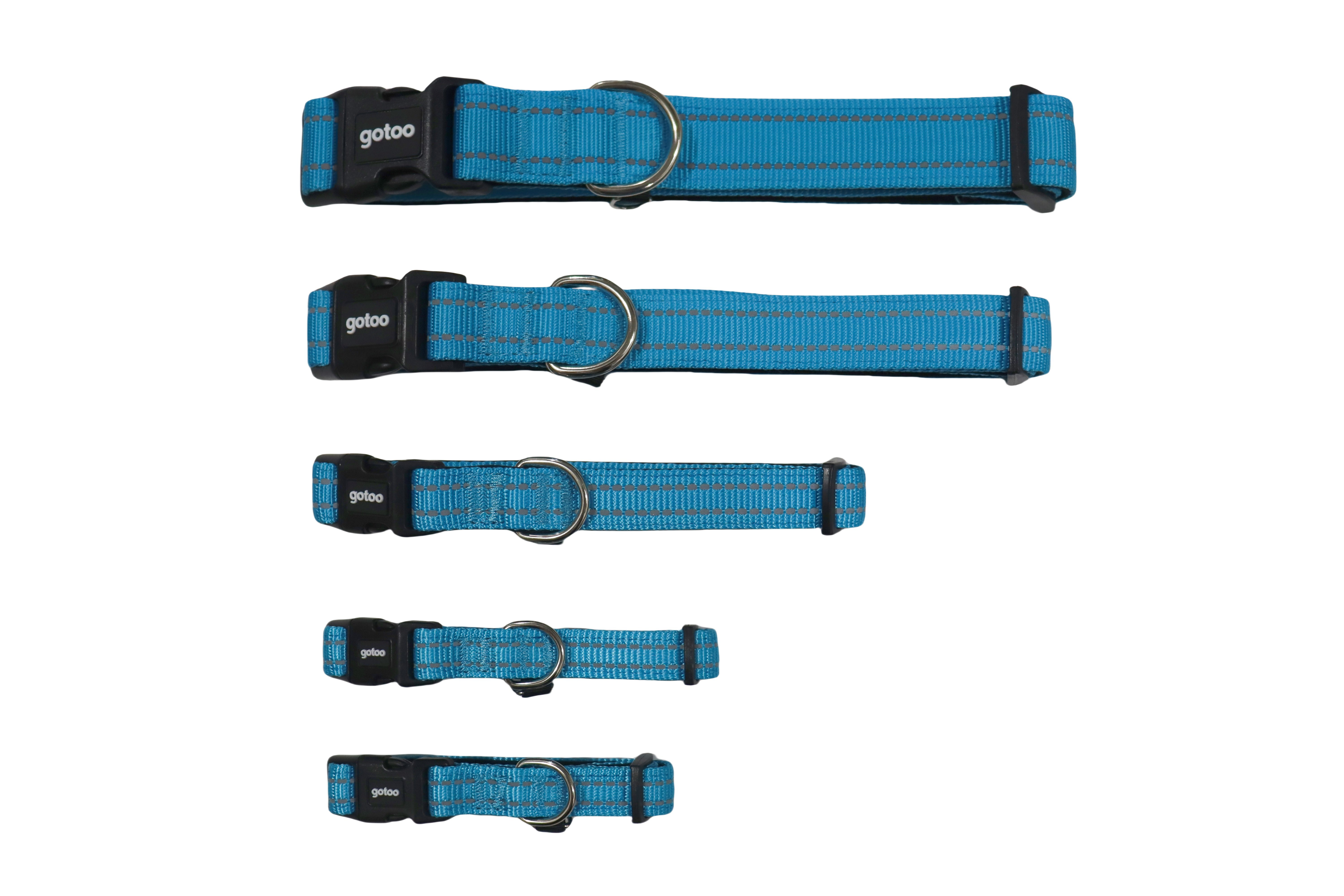 Gotoo - Collier Essentials en Nylon Premium Bleu pour Chien Image num&eacute;ro 8