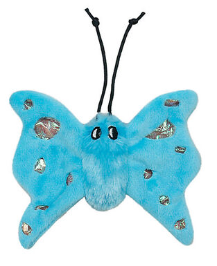 Animalis - Jouet Papillon Iris Bleu pour Chat - 16cm