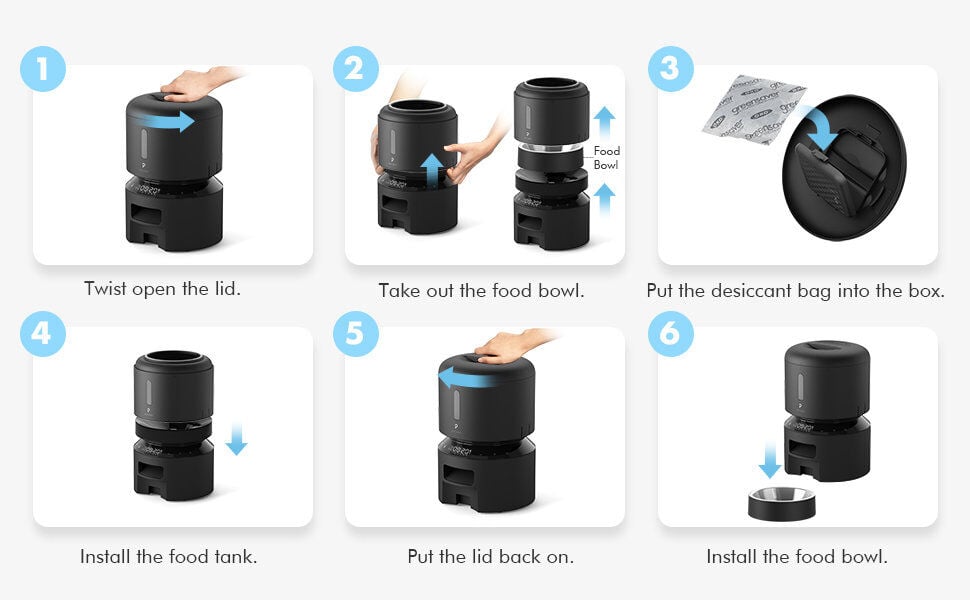 Petlibro - Mangeoire Granary Automatiquen 3l Noir Image num&eacute;ro 6