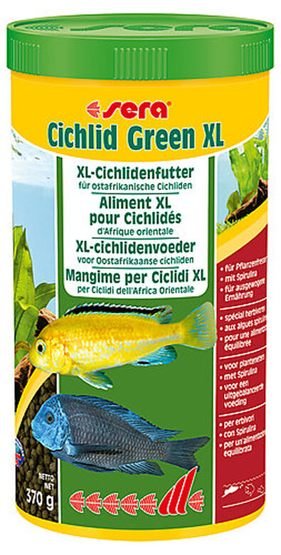 Sera - Aliments Cichlid Green XL pour Cichlidés d'Afrique Orientale - 1L image number null