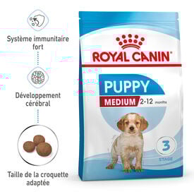 Royal Canin - Croquettes Medium Puppy pour Chiot de 2 à 12 mois