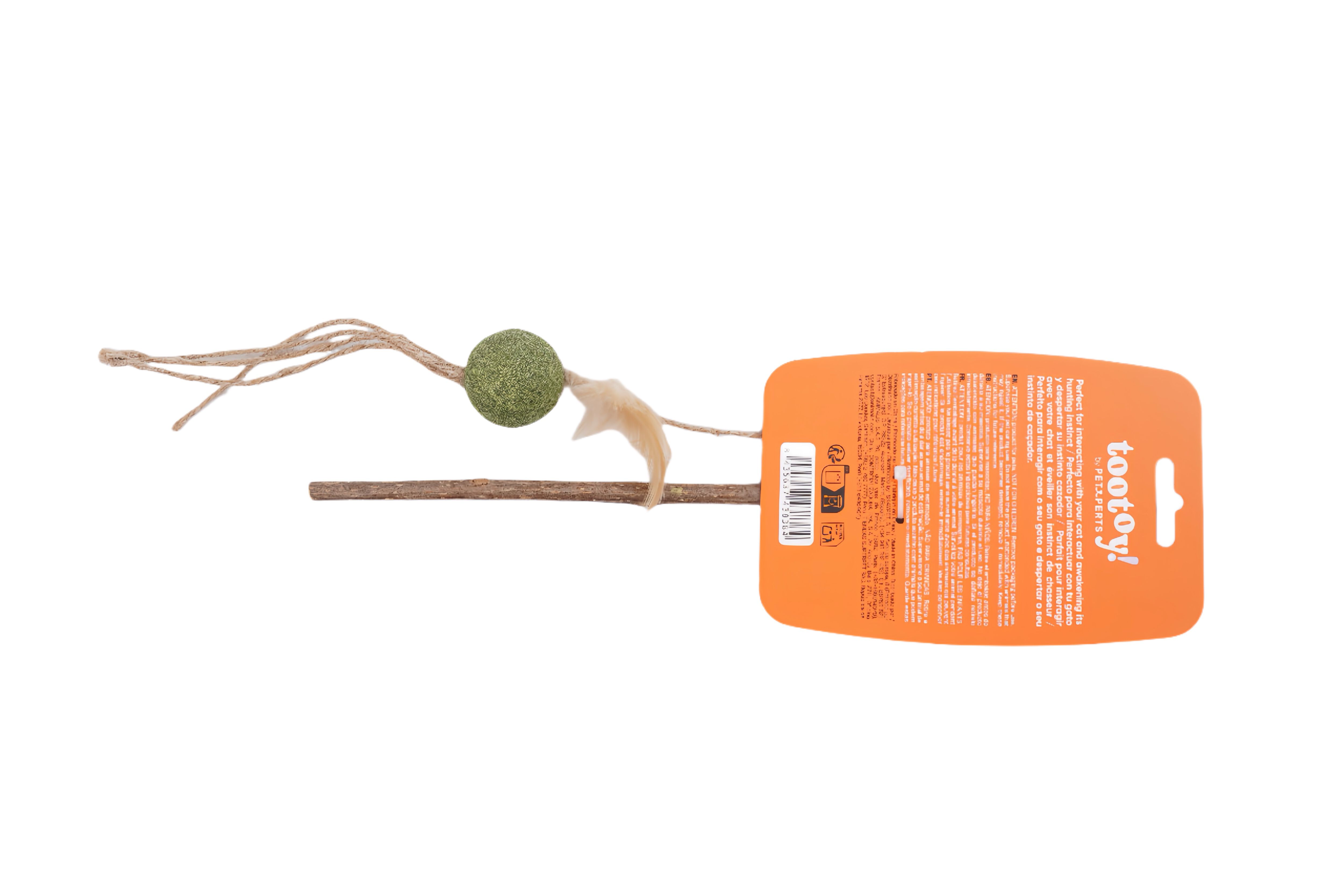 Tootoy! - Canne &agrave; P&ecirc;che avec Balle et Herbe &agrave; Chat - 25cm Image num&eacute;ro 5