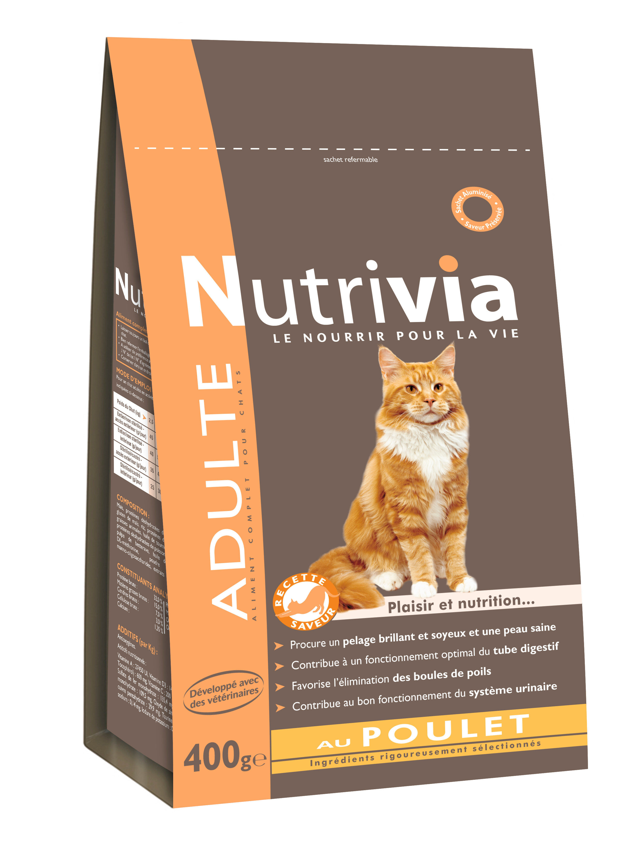 Nutrivia - Croquettes au Poulet pour Chat Adulte Image num&eacute;ro 1