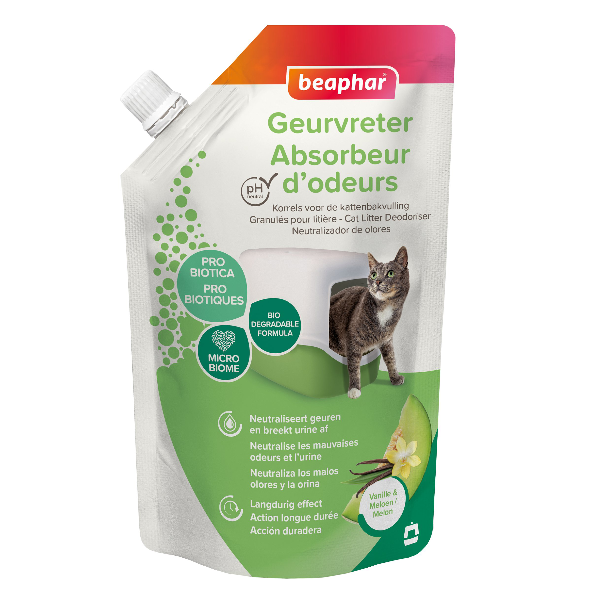 Beaphar - Granul&eacute;s Absorbeurs d'Odeurs Parfum Melun pour Liti&egrave;re - 400g Image num&eacute;ro 1