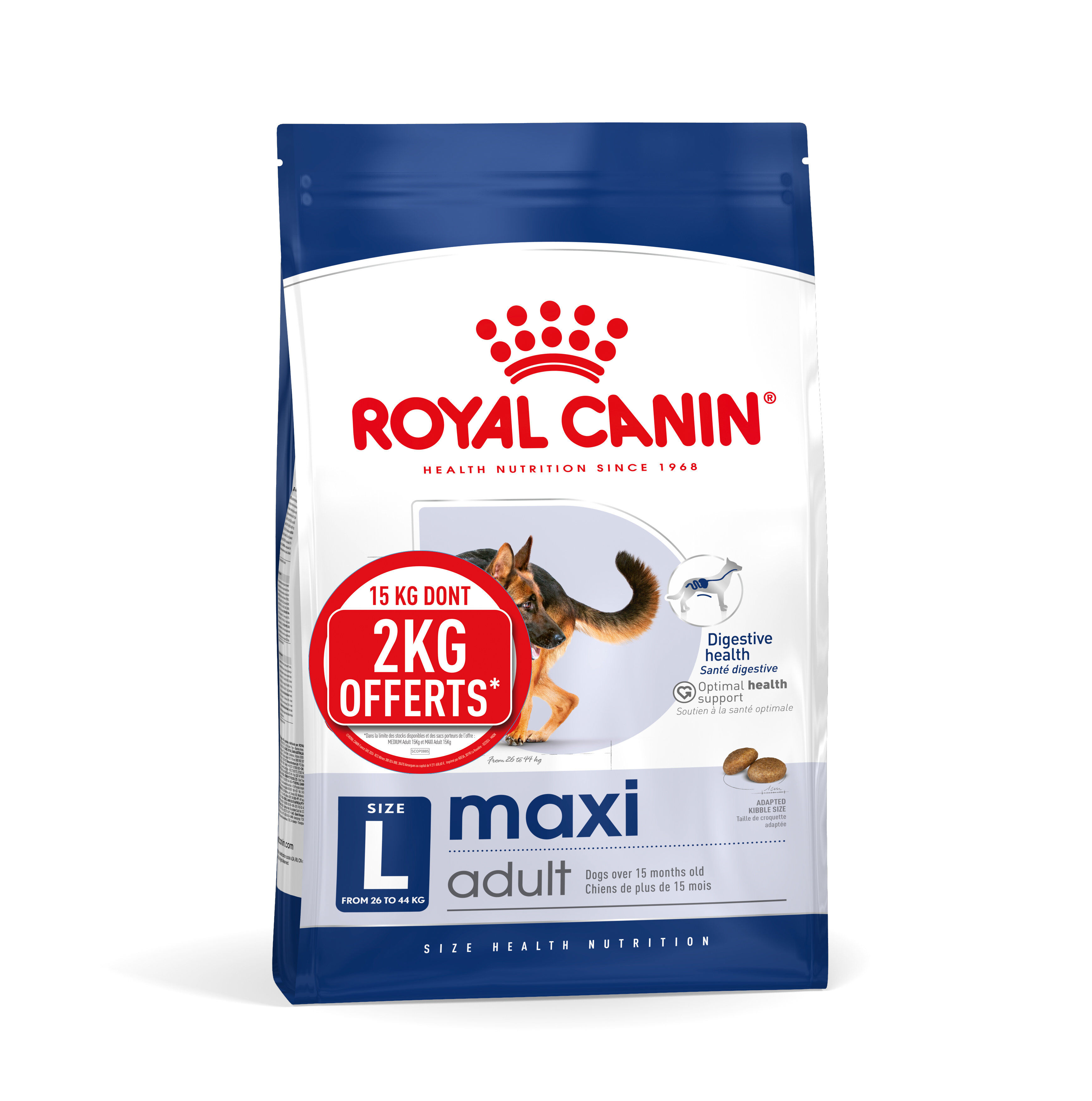 Royal Canin - Croquettes Maxi Adult pour Chien de Grande Taille - 15Kg dont 2Kg Gratuits Image num&eacute;ro 1