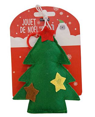 Wouapy - Jouet Sapin de Noel Feutrine pour Chat