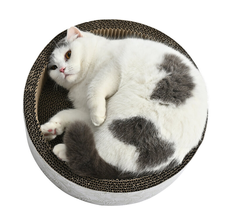 Leeby - Griffoir Funny en Carton Feuilles pour Chats - 40cm Image numéro 7 Leeby - Griffoir Funny en Carton Feuilles pour Chats - 40cm Image numéro 7