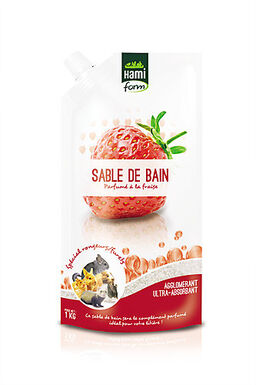 Hamiform - Sable de Bain Fraise pour Rongeur - 1Kg