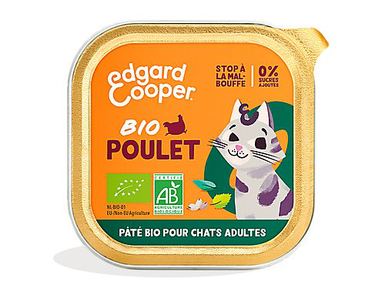 Edgard & Cooper - Pâtée BIO au Poulet pour Chat - 85g