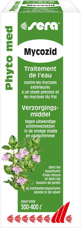 Sera - Traitement d'Eau Phyto Med Mycozid pour Aquarium d'Eau Douce - 30ml Image numéro 1 Sera - Traitement d'Eau Phyto Med Mycozid pour Aquarium d'Eau Douce - 30ml Image numéro 1