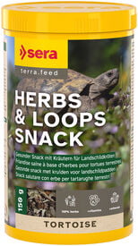 Sera - Friandises Herbs & Loops Snack avec des Herbes pour Tortues Terrestres - 150g