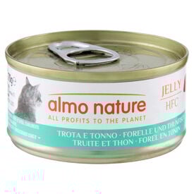 Almo Nature - Pâtée en Boîte HFC Jelly Truite et Thon pour Chat - 70g