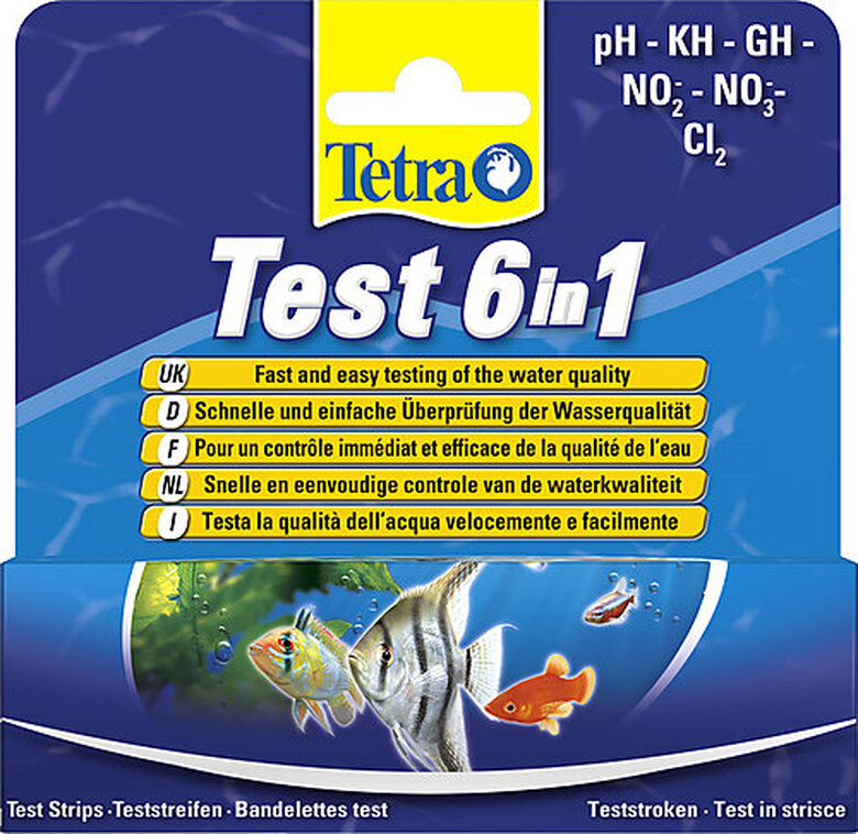 Tetra - Contrôle en Bandelettes Test 6in1 pour Aquarium d'Eau Douce image number null