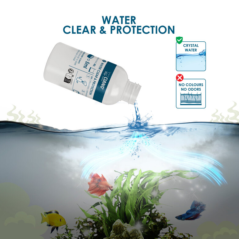 Ciano - Pack Water Care pour Entretien Aquarium - 3x100ml Image numéro 7 Ciano - Pack Water Care pour Entretien Aquarium - 3x100ml Image numéro 7