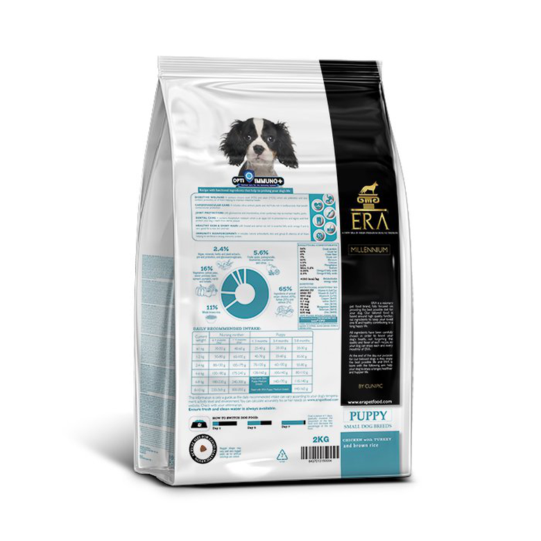 Era - Croquettes Millennium Puppy Poulet et Dinde pour Chiots - 2Kg Image numéro 2 Era - Croquettes Millennium Puppy Poulet et Dinde pour Chiots - 2Kg Image numéro 2