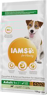 Iams - Croquettes pour Vitalité à l'agneau Pour Chien Adulte Petite et Moyenne Race