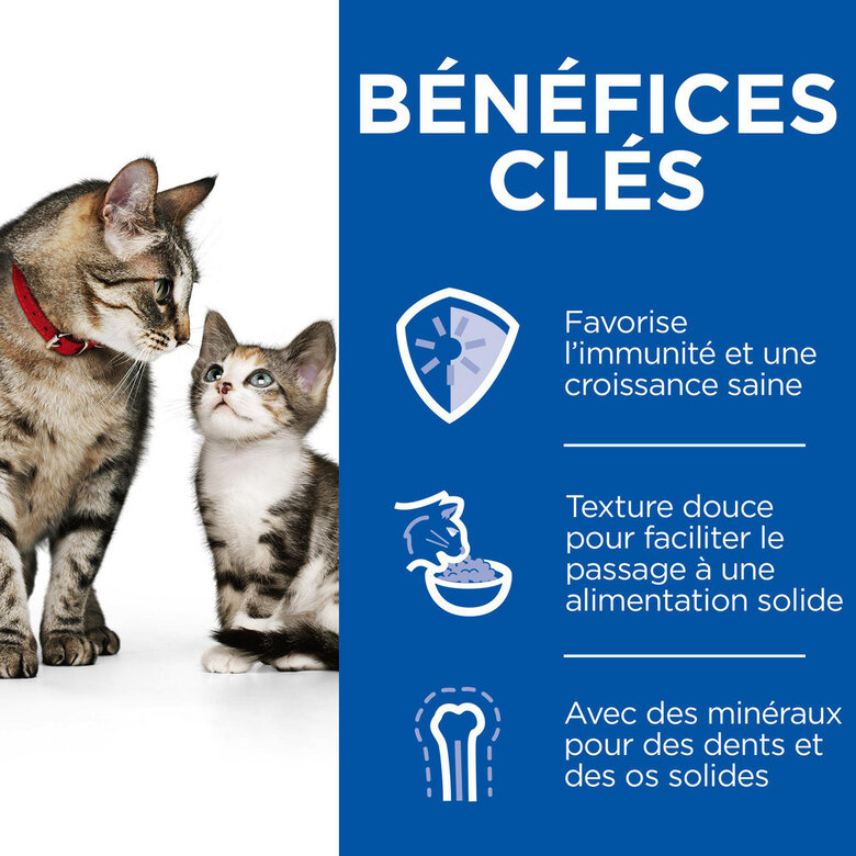 Hill's Science Plan - Kitten & Mother - Mousse Chaton Et Chatte Allaitante Poulet Dinde  -  85g Image numéro 3 Hill's Science Plan - Kitten & Mother - Mousse Chaton Et Chatte Allaitante Poulet Dinde  -  85g Image numéro 3