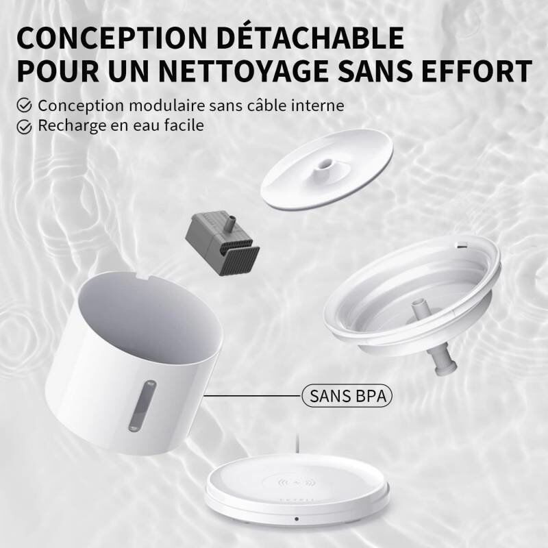Petkit - Fontaine &agrave; Eau Connect&eacute; EVERSWEET Solo 2.0 pour Chiens et Chats - 2L Image num&eacute;ro 7