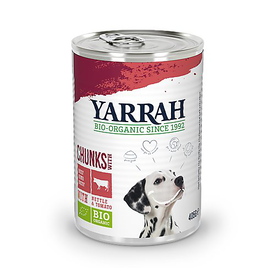 Yarrah - Bouchées Bio Sans Céréales au Bœuf pour Chiens - 405g