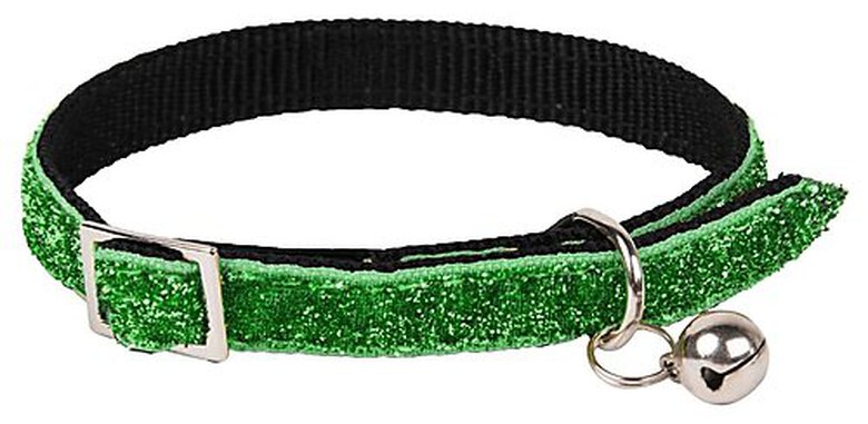 Animalis - Collier Paillette pour Chat - Vert image number null