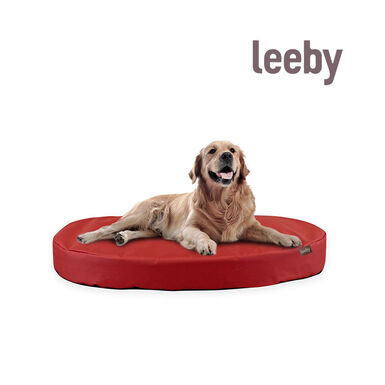 Leeby - Coussin Corbeille Imperméable Rouge
