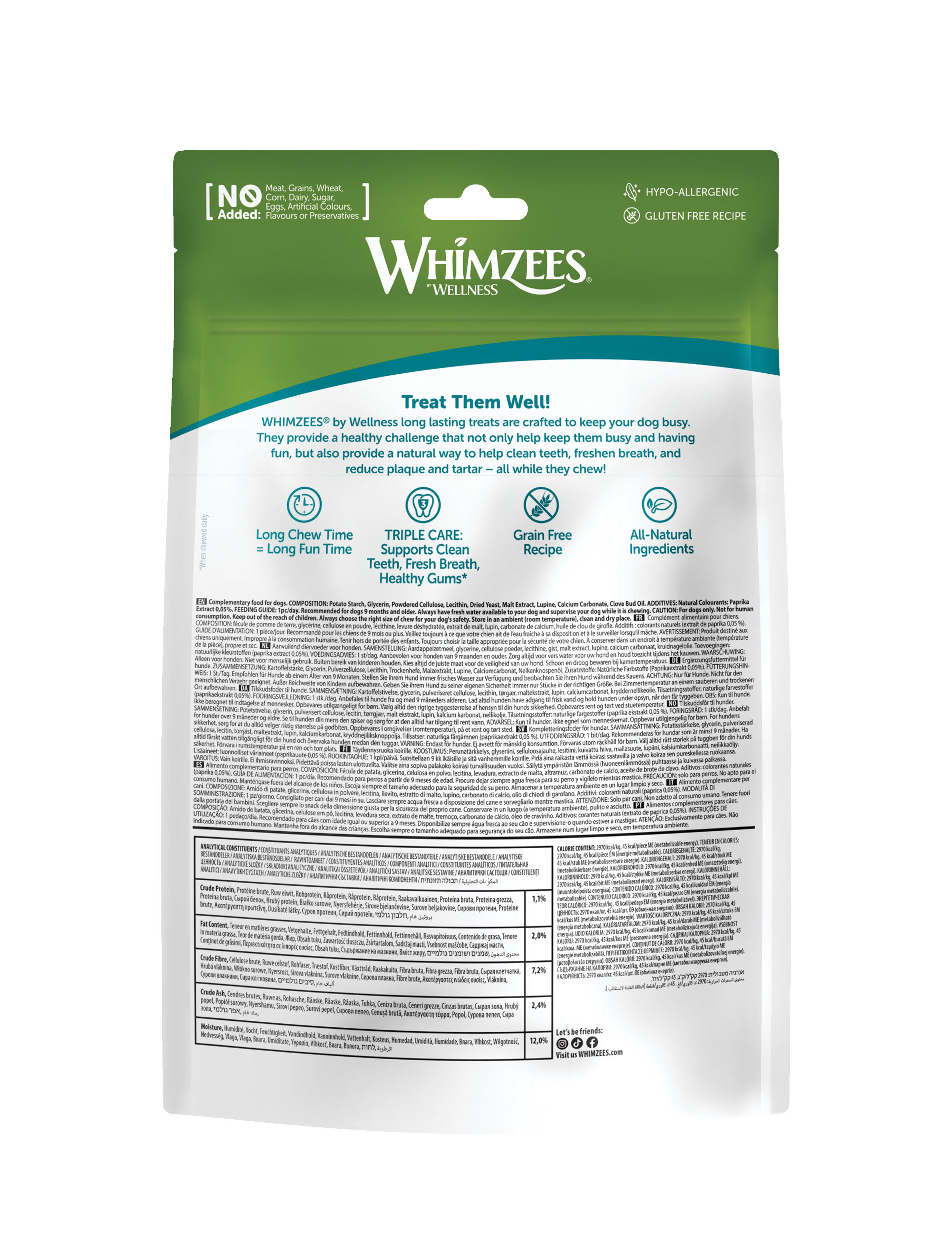 Whimzees - Friandises Saucisse Veggie Dog Treats S pour Chien - x28 Image num&eacute;ro 2