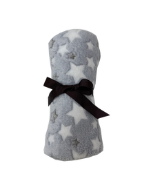 Leeby - Couverture Imprim&eacute;s Etoiles pour Chat - Grise