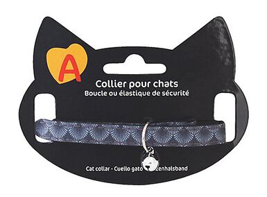 Animalis - Collier Sublime Palmeraie pour Chat - Gris