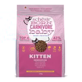 Schesir - Croquettes Baby Born Carnivore Poulet Et Oeuf Pour Chats - 1,25kg