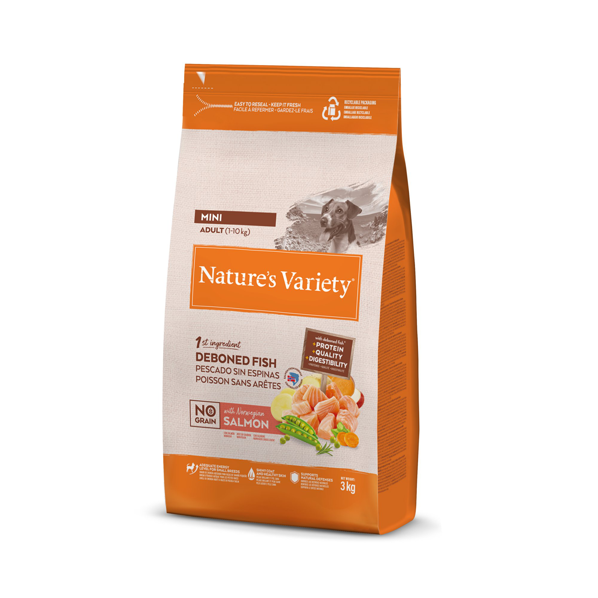 Nature's Variety - Croquettes No Grain Adulte Mini Au Saumon Pour Chiens - 3kg Image num&eacute;ro 7