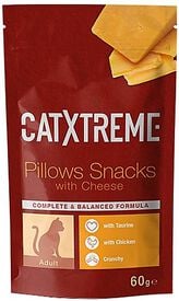 CATXTREME - Friandises Adult Pillows Snacks Fromage pour Chats - 60g