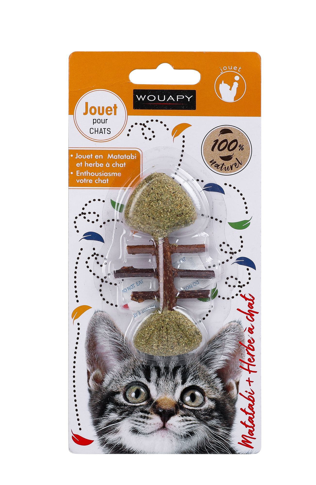 Wouapy - Jouet Ar&ecirc;te de Poisson pour Chat - M Image num&eacute;ro 1