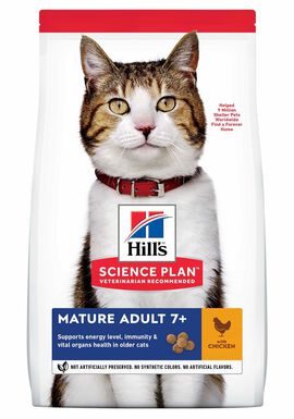 Hill's - Feline Mature Adult 7+ Poulet pour Chat - 1,5Kg