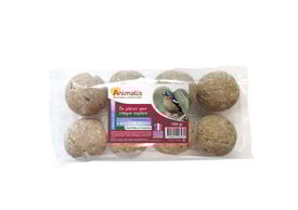 Animalis - Boules de Graisse aux Arachides et Insectes pour Oiseaux des Jardins - x8