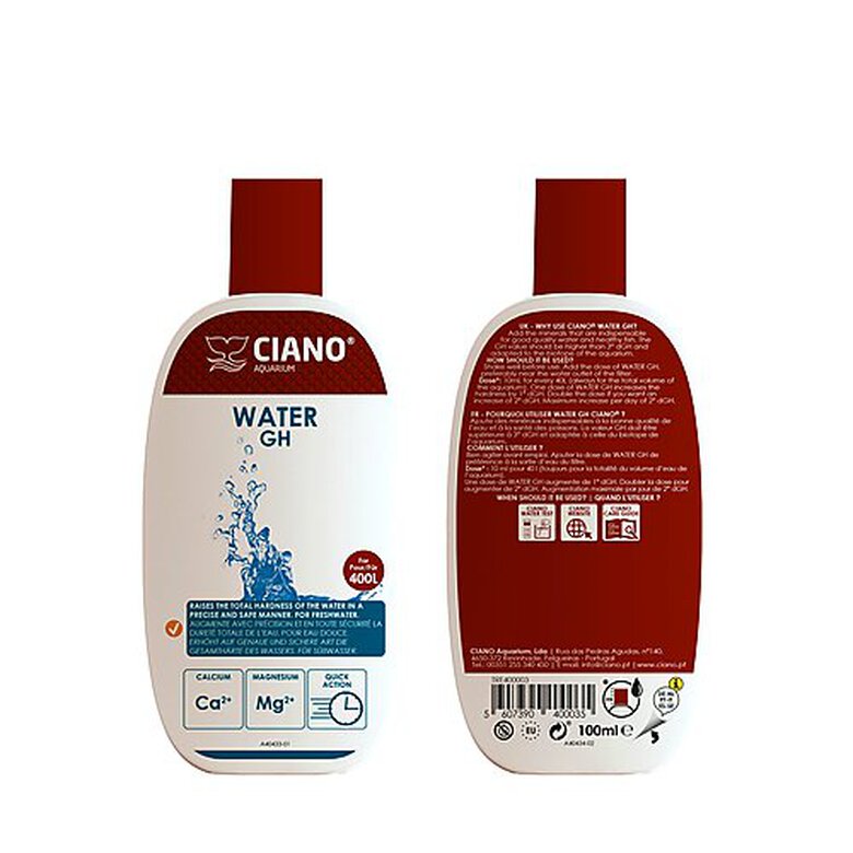 Ciano - Traitement d'Eau Water GH pour Aquarium - 100ml image number null