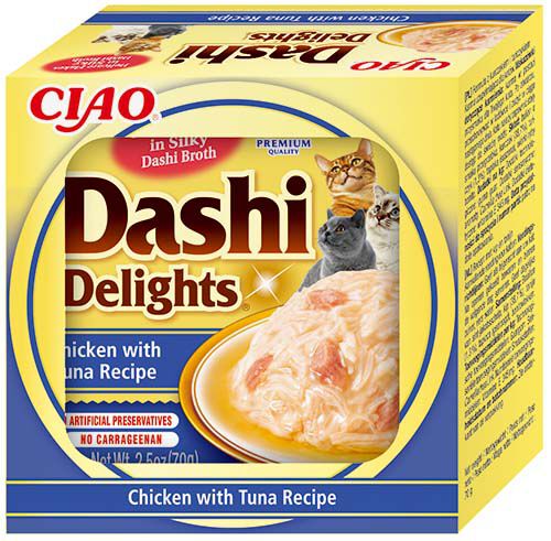 Inaba - Bouillon Ciao Dashi Delights au Poulet et Thon pour Chats - 70g Image num&eacute;ro 1