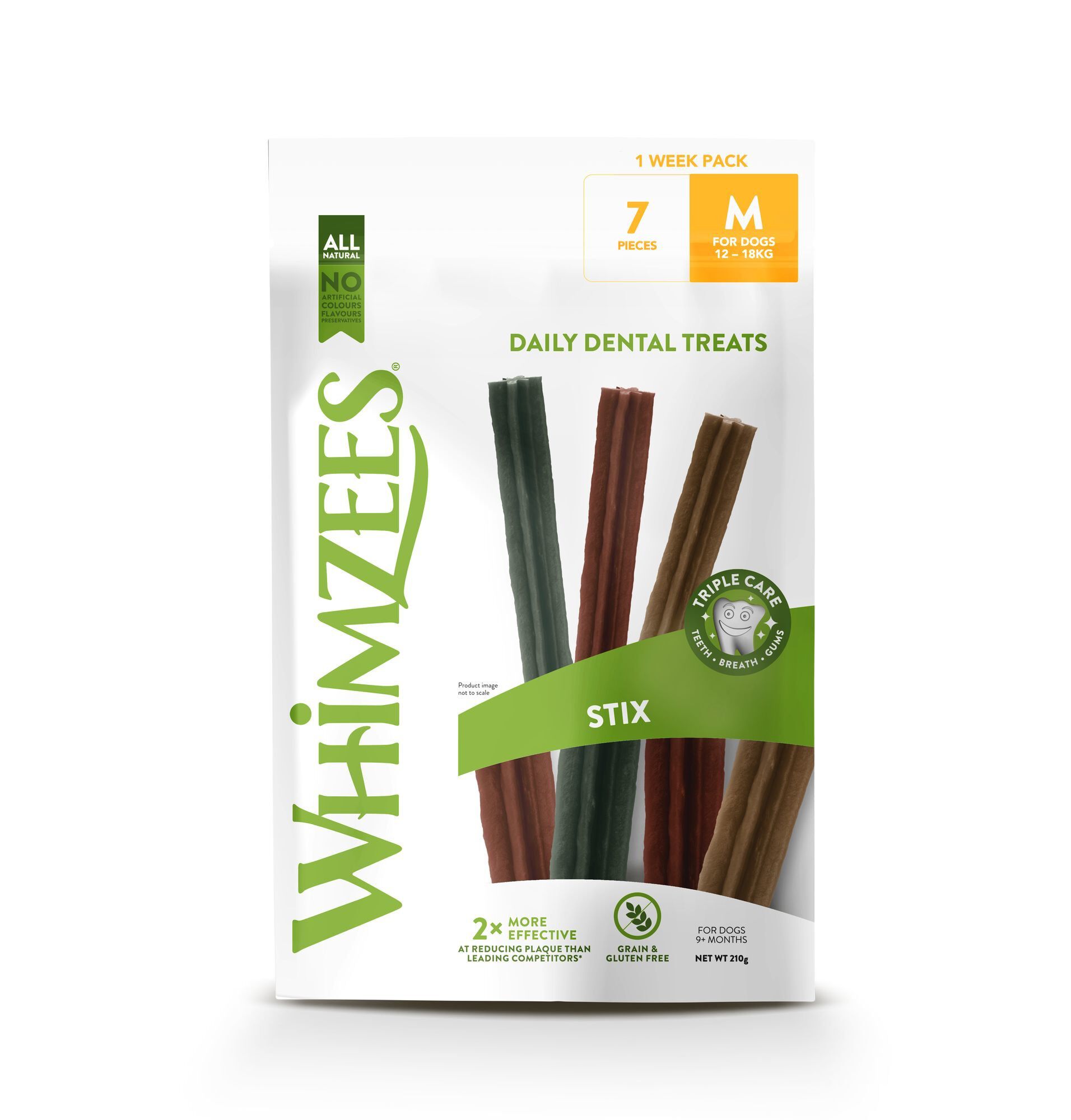 Whimzees - Friandises Dentaires Naturelles B&acirc;tonnets pour Chien - M Image num&eacute;ro 1