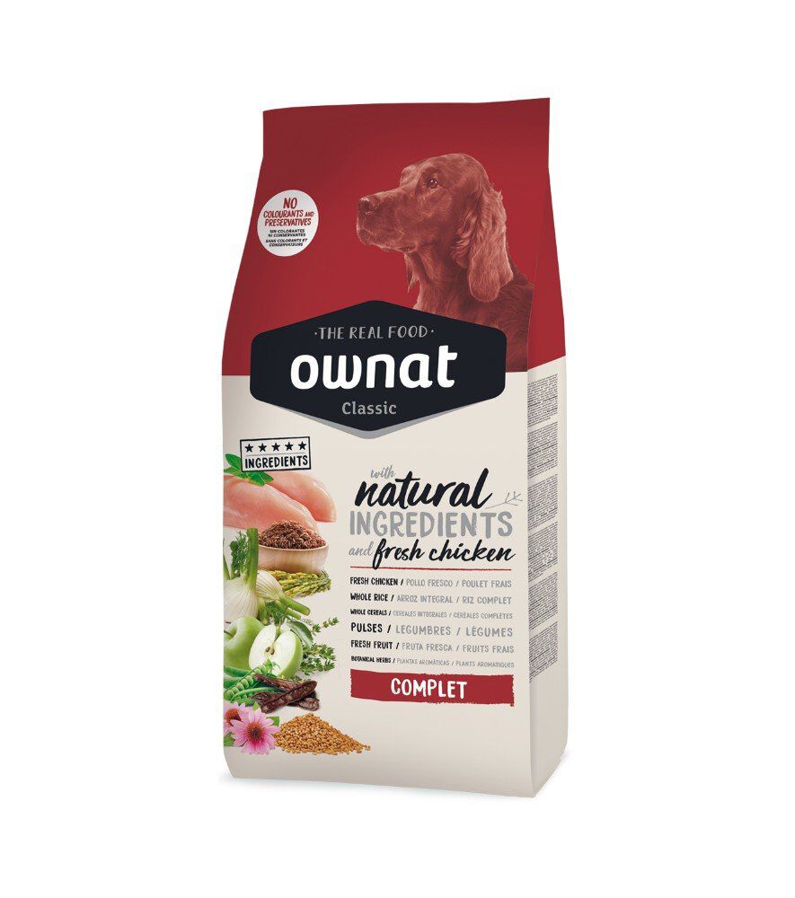 Ownat - Croquettes Classic Complet au Poulet pour Chiens - 20Kg Image num&eacute;ro 1