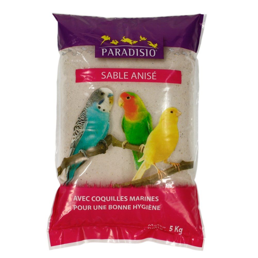 Paradisio - Sable Anis&eacute; pour Oiseaux - 5Kg Image num&eacute;ro 1