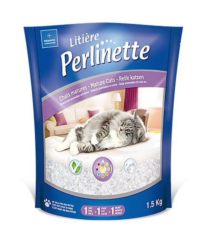 Demavic - Litière Perlinette Sante pour Chat Mature - 1,5Kg image number null