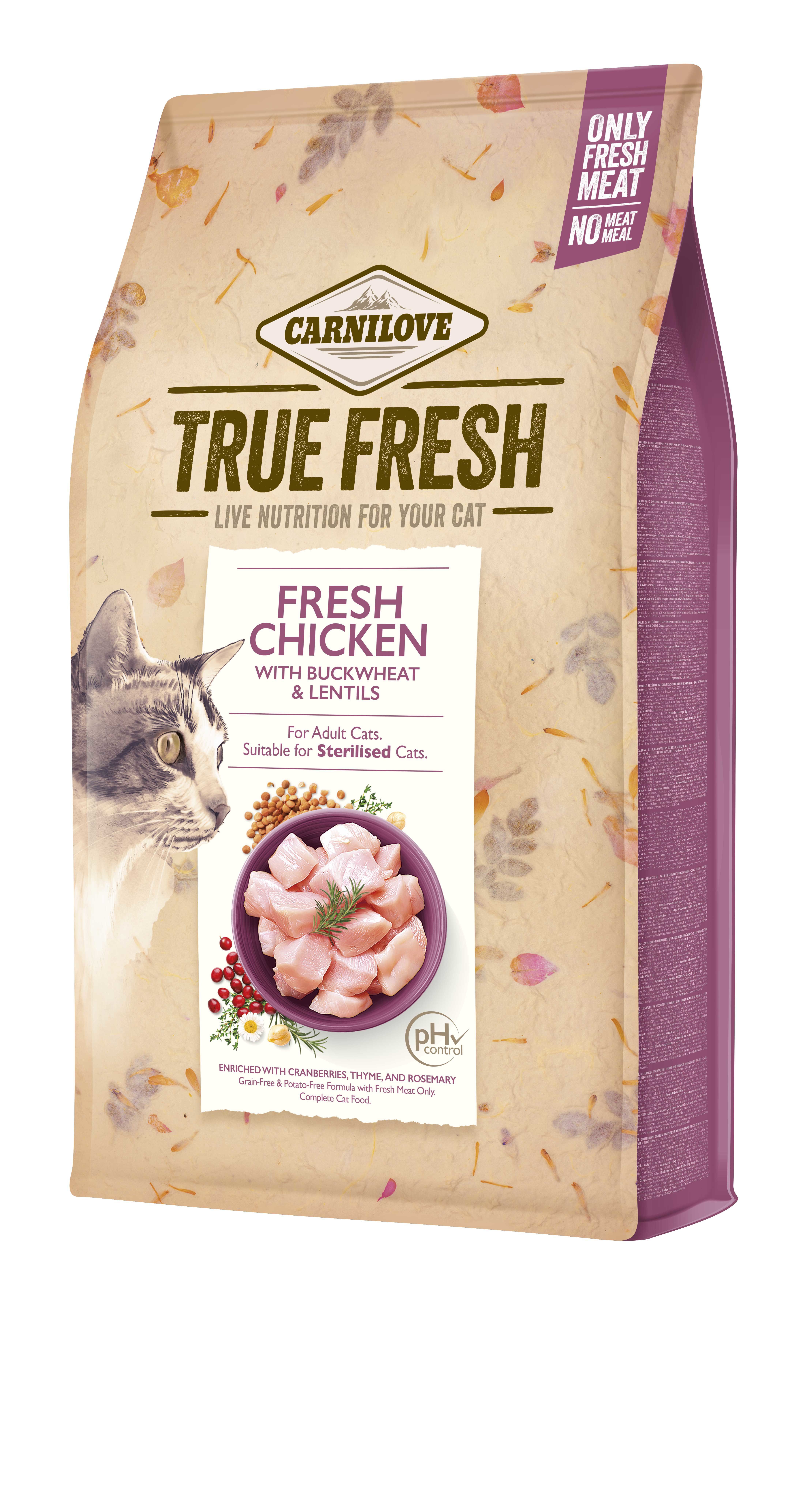 Carnilove - Croquettes True Fresh Adult au Poulet pour Chats - 1,8Kg Image num&eacute;ro 1