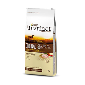 Nature's Variety - Croquettes Chien Original Medium Adult au Poulet - 10kg + 2Kg Offerts
