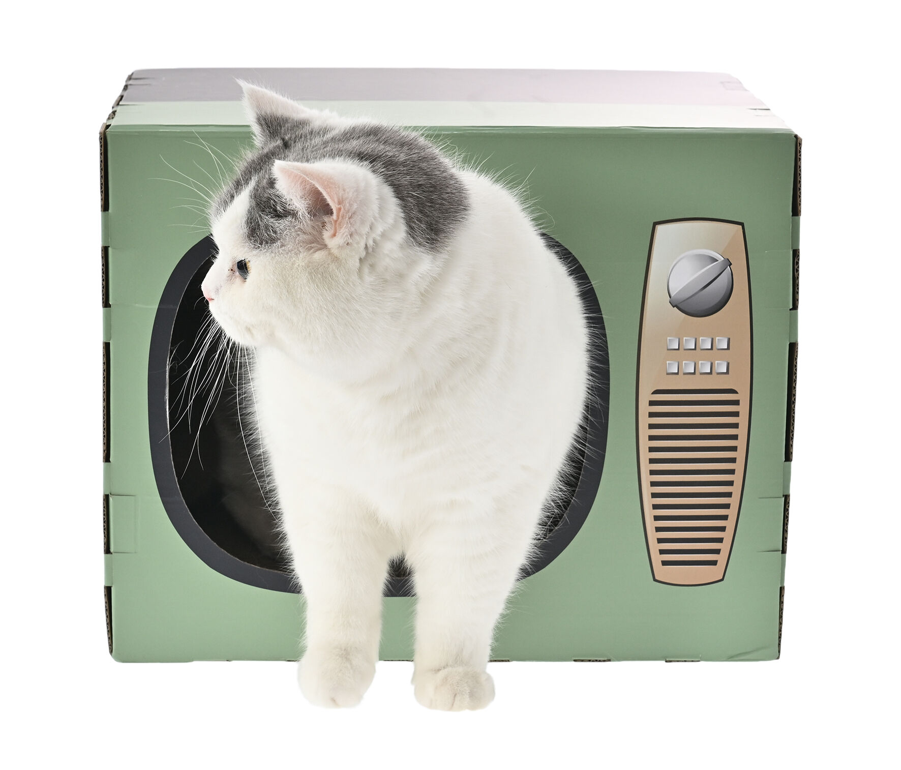 Leeby - Griffoir Carton TV pour Chats - 42,5x34cm Image num&eacute;ro 2