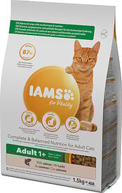 Iams -  Croquettes Vitality Chat Adulte - Au saumon - 1,5kg