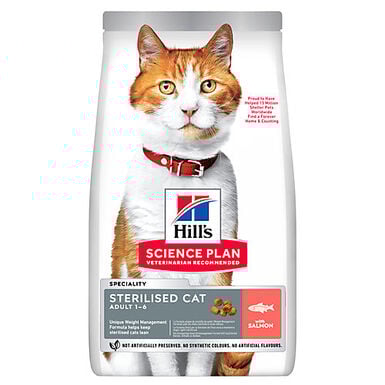 Hill's Science Plan - Croquettes Feline Adult Sterilised Cat Saumon - 7kg