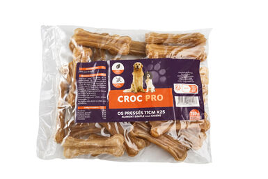 Croc Pro - Os Pressés à Mâcher 11cm pour Chiens  - x25