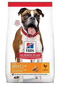 Hill's Science Plan - Adult Light Croquettes Pour Chien Au Poulet  - 12kg