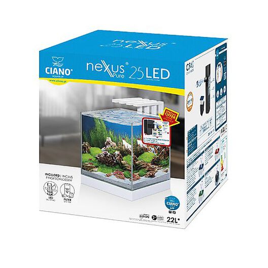 Ciano - Aquarium Nexus Design Équipé de LED + Filtre image number null