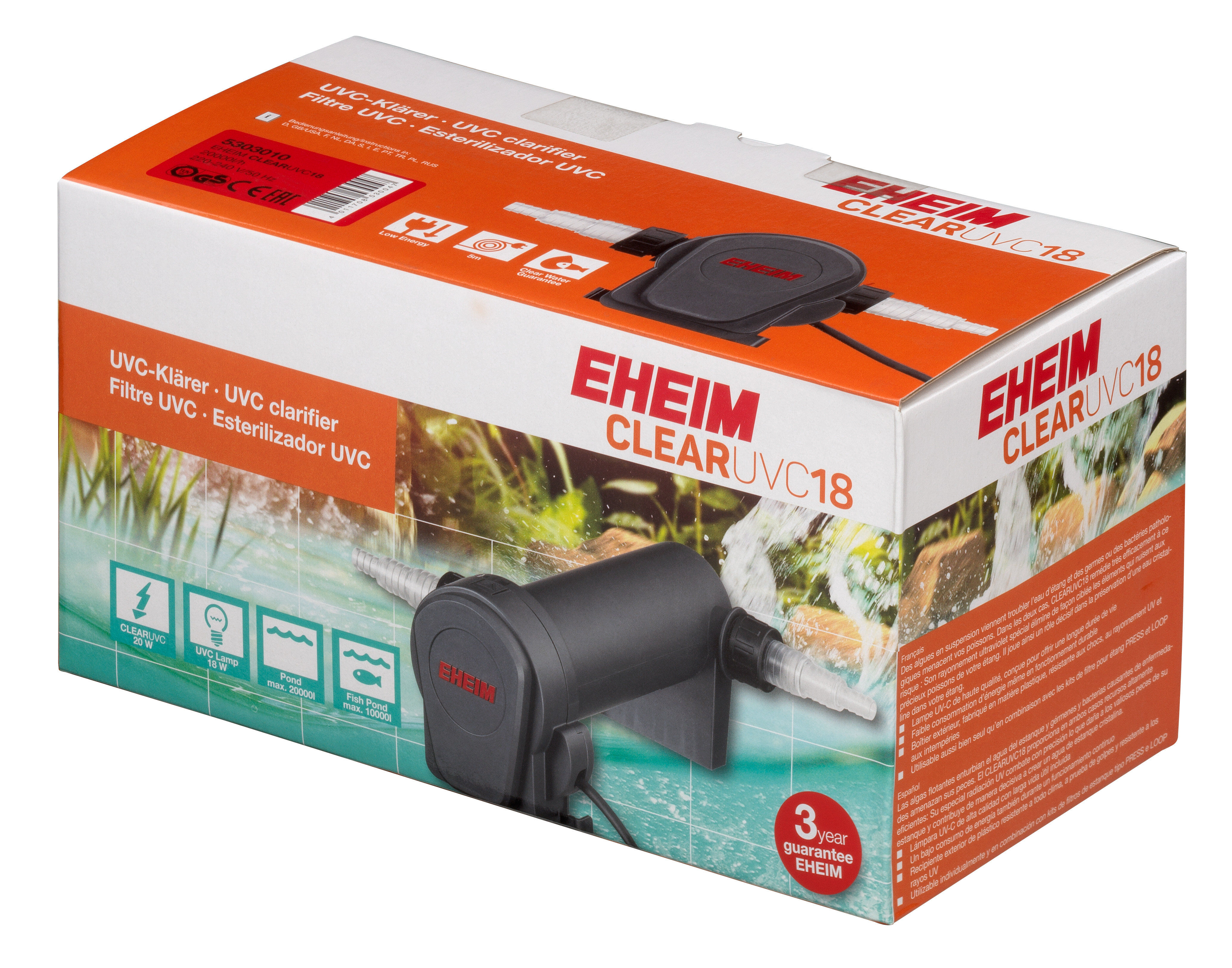 Eheim - St&eacute;rilisateur UV CLEARUVC pour Bassin - 18W Image num&eacute;ro 1