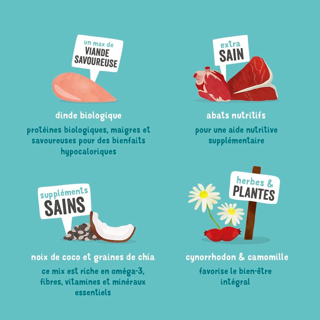 Edgard & Cooper - Barquette BIO &agrave; la Dinde avec Noix de Coco et Chia pour Chien - 100g Image num&eacute;ro 4